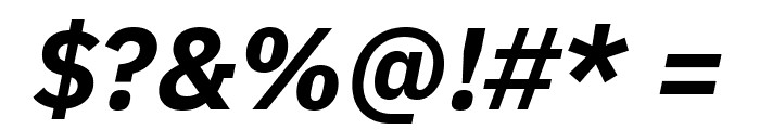 Aneliza ExtraBold Italic Font OTHER CHARS