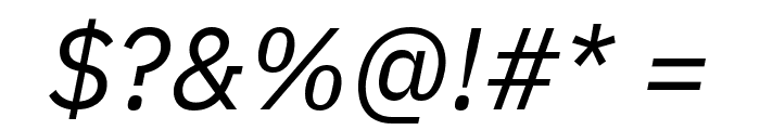 Aneliza Italic Font OTHER CHARS