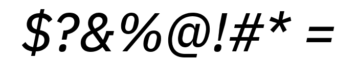 Aneliza Medium Italic Font OTHER CHARS