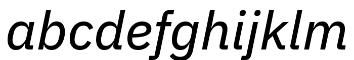 Aneliza Medium Italic Font LOWERCASE
