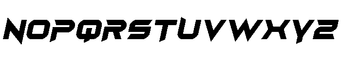 Angas Bold Italic Font UPPERCASE
