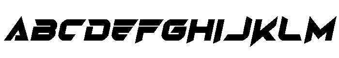 Angas Ultra Italic Font UPPERCASE