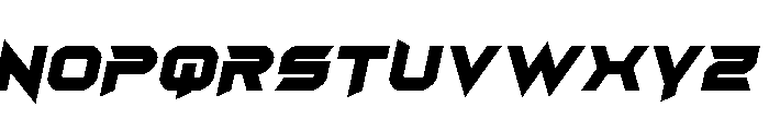 Angas Ultra Italic Font UPPERCASE