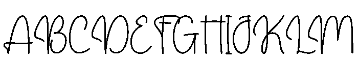 Angel Sometimes Font UPPERCASE