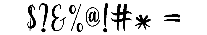 Angel3 Font OTHER CHARS