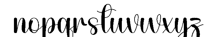 Angela Beauty Font LOWERCASE