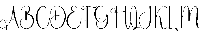 Angela Best Font UPPERCASE