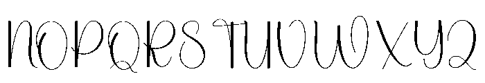 Angela Best Font UPPERCASE