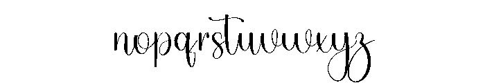 Angela Best Font LOWERCASE