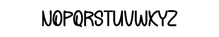 Angela Flower Font LOWERCASE