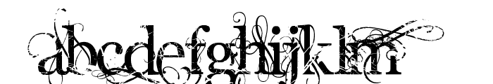 AngelicWar Font LOWERCASE