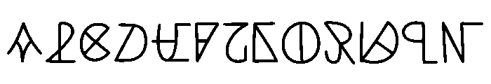 Angelican Regular Font UPPERCASE