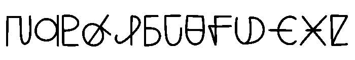 Angelican Regular Font UPPERCASE