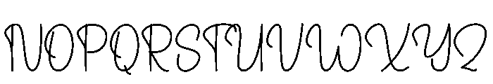 Angelie Signature Font UPPERCASE