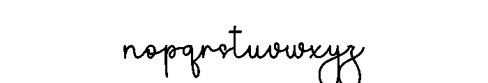 Angelie Signature Font LOWERCASE