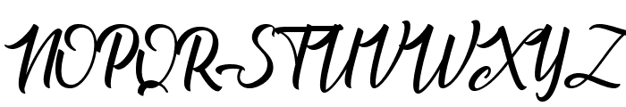 Angelinatta Personal Use Only Font UPPERCASE