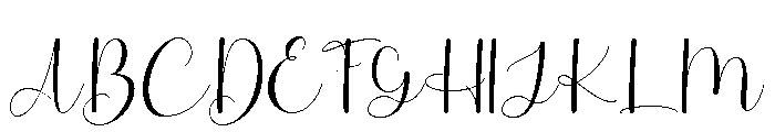 Angellica Font UPPERCASE