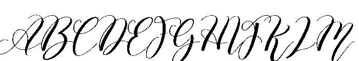 Angellina2 Font UPPERCASE
