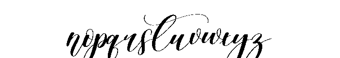 Angellina2 Font LOWERCASE