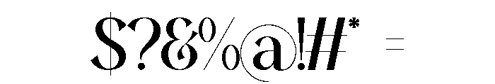 Angida Font OTHER CHARS