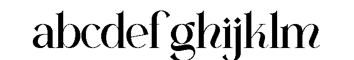 Angida Font LOWERCASE
