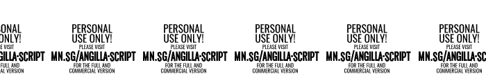 AngillaScriptPERSONALUSE Font OTHER CHARS
