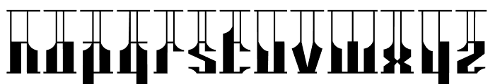 Angklung Bamboo Font LOWERCASE
