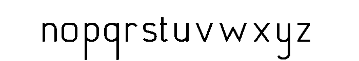 Anglean Font LOWERCASE