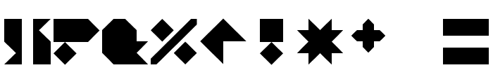Angleblock Regular Font OTHER CHARS