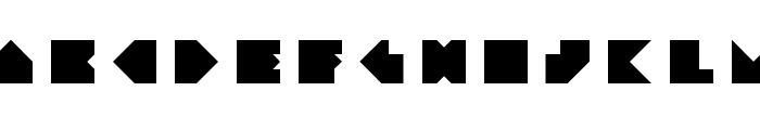Angleblock Regular Font LOWERCASE
