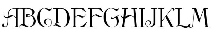 Anglican Regular Font UPPERCASE