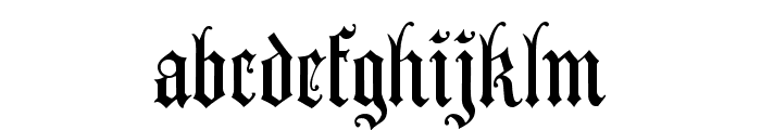 Anglican Text UNZ1L Font LOWERCASE