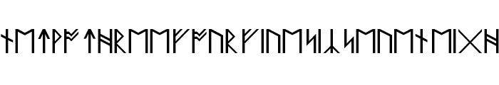 Anglo Saxon Runes Regular Font OTHER CHARS