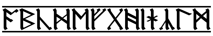 AngloSaxon Runes 1 Font LOWERCASE