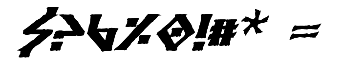 Anglodavek Bold Italic Font OTHER CHARS