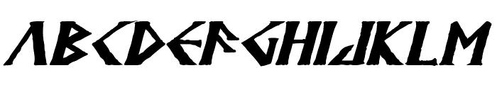 Anglodavek Bold Italic Font UPPERCASE