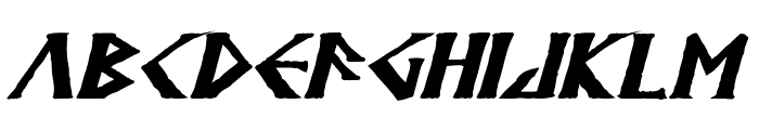 Anglodavek Bold Italic Font LOWERCASE