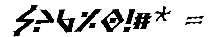 Anglodavek Italic Font OTHER CHARS