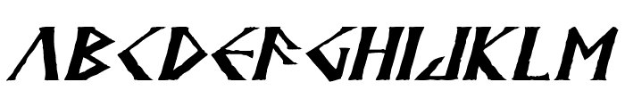 Anglodavek Italic Font UPPERCASE