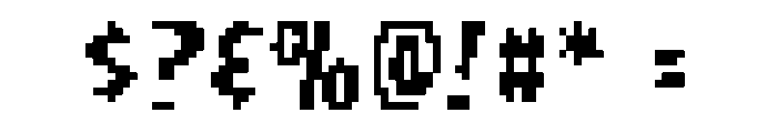 AngryBirdsPixela Font OTHER CHARS