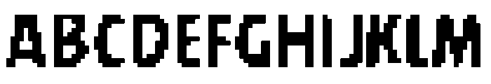 AngryBirdsPixela Font UPPERCASE