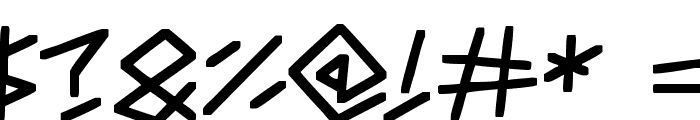 Angular Anarchy Font OTHER CHARS