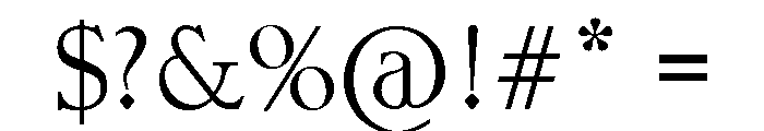 Angulo Font OTHER CHARS