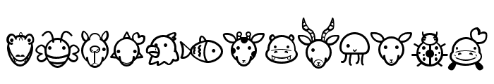 Animal Cute Icon Font LOWERCASE