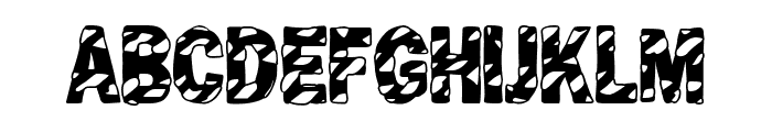 Animal Print Font UPPERCASE