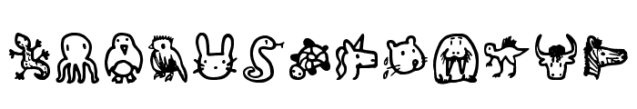 Animals Regular Font UPPERCASE