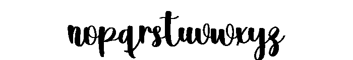 Anitha Font LOWERCASE