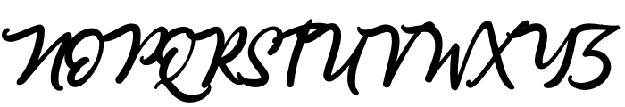 Anjelica Script Font UPPERCASE