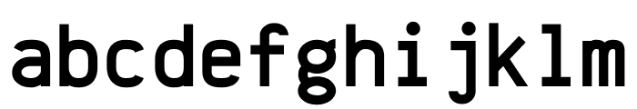 Anka/Coder Condensed Bold Font LOWERCASE