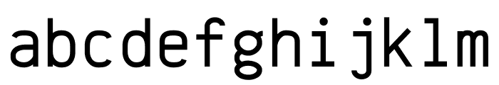 Anka/Coder Condensed Regular Font LOWERCASE